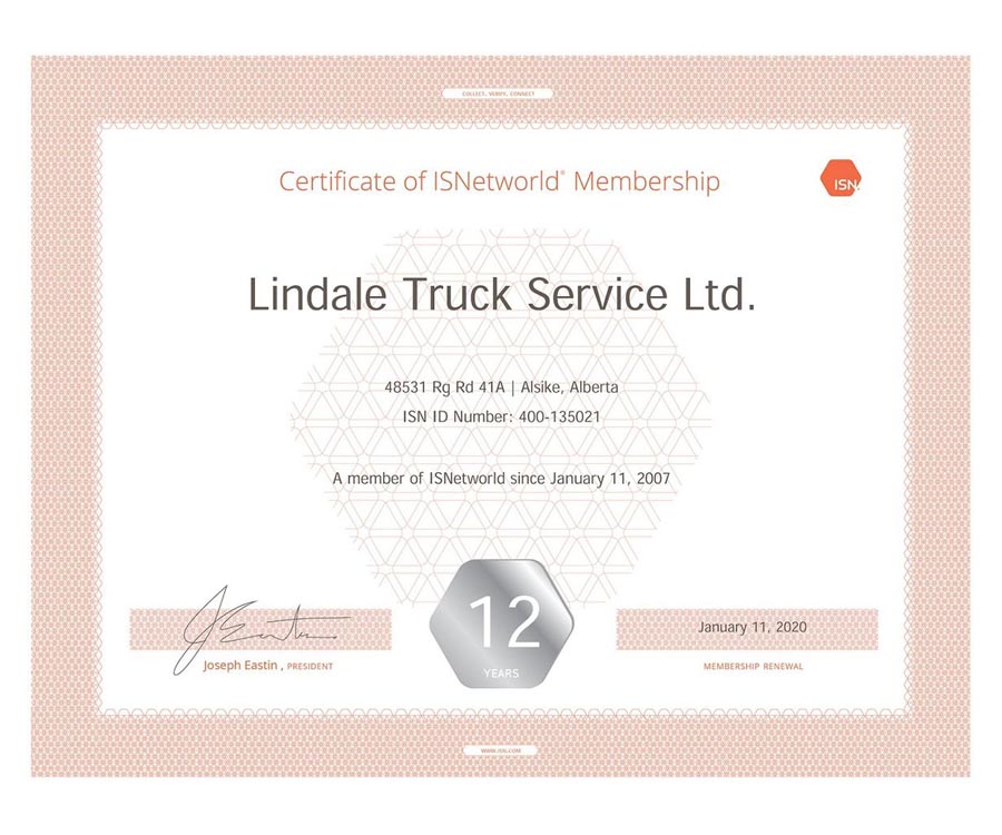 Safe Oilfield Hauling In Alberta Safety Lindale Truck Service Ltd 